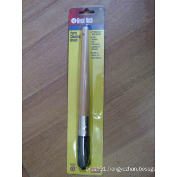 Spb-007 Black Bristle Round Wooden Handle Pastry Brush